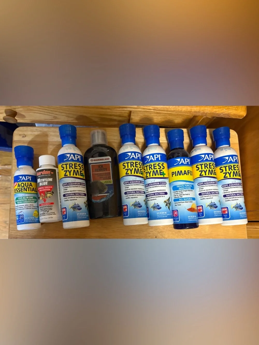 NEW- Fish API Stress Zyme Aquarium Treatment thermometer, float glass cleaner